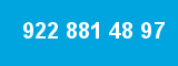 922 881 48 97 922 881 48 97